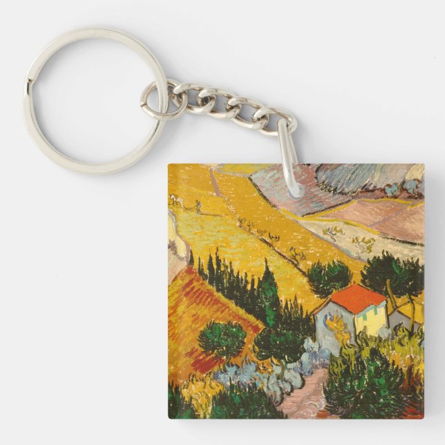 Porte-clés Paysage avec Maison et PloughmaVincent van Gogh (Devant)