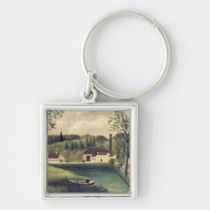Porte-clés Paysage avec un pêcheur, après 1886