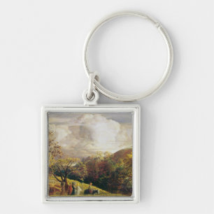 Porte-clés Paysage, chiffres et bétail