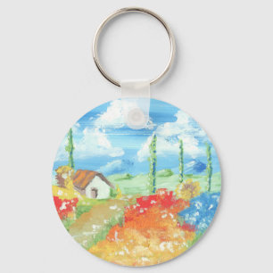 Porte-clés Paysage de l'immensité de la Toscane