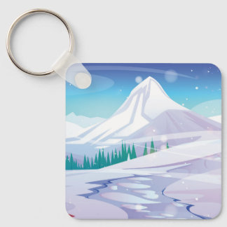 Porte-clés Paysage de neige