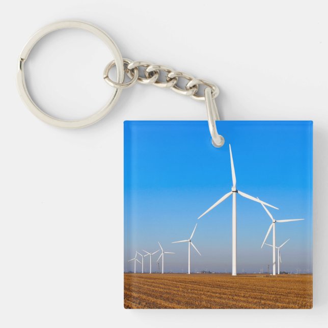 Porte-clés Paysage des éoliennes (Devant)