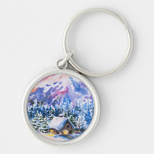 Porte-clés Paysage d'hiver (Devant)