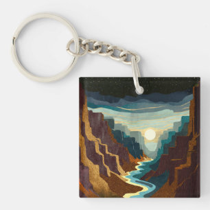 Porte-clés Paysage du Canyon Sunset