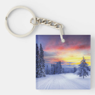 Porte-clés Paysage hivernal