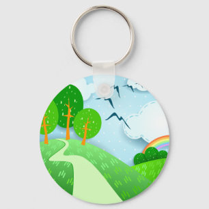 Porte-clés Paysage Imaginaire, porte - clé