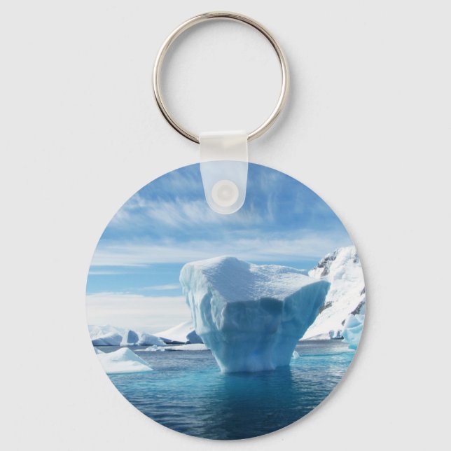 Porte-clés Paysage naturel de l'Iceberg Antarctique (Recto)