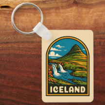 Paysage naturel rétro Vintage voyage Islande