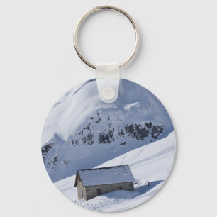 Porte-clés paysage neigeux