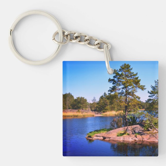 Porte-clés paysages suédois, photo (Devant)