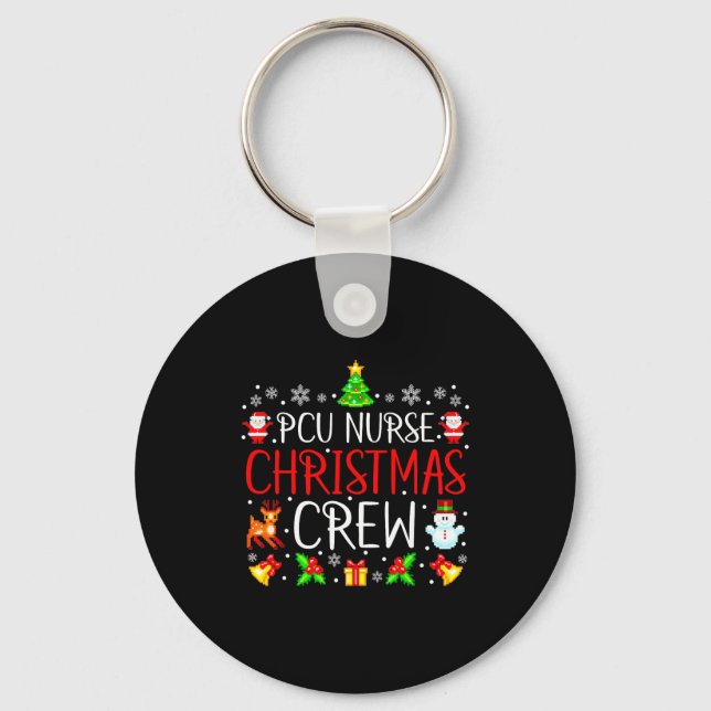 Porte-clés Pcu Nurse Christmas Crew Matching Xmas  (Recto)