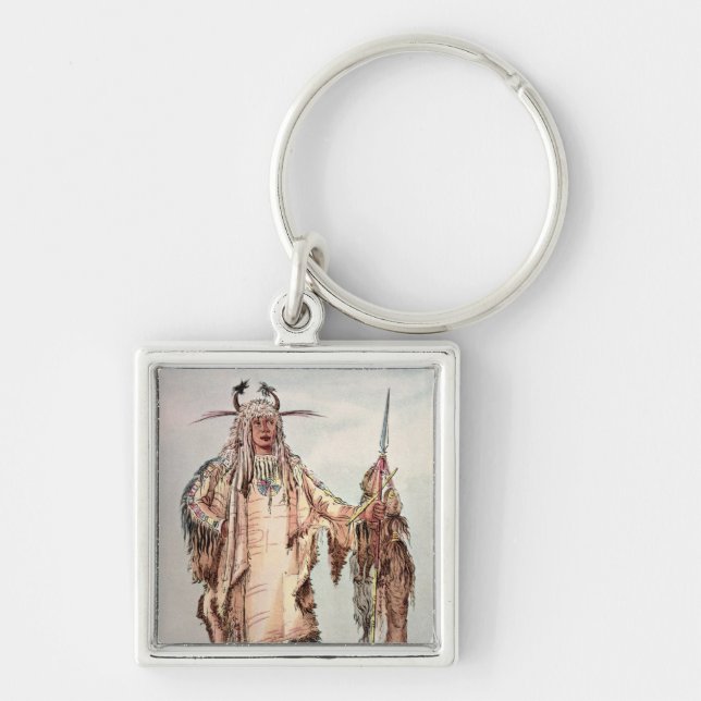 Porte-clés Pe-Toh-Pipi-Baiser indien Blackfoot, les nervures (Devant)