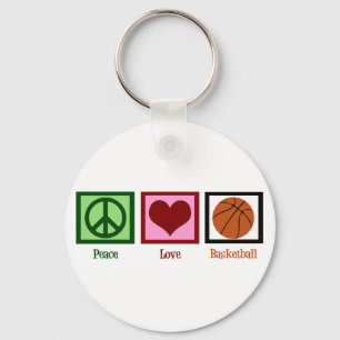 Porte-clés Peace Love Basket