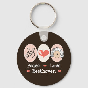Porte-clés Peace Love Beethoven Porte - clé