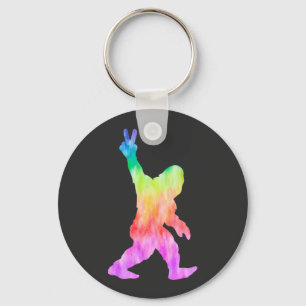 Porte-clés Peace Love Bigfoot