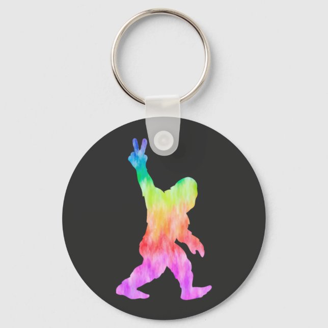 Porte-clés Peace Love Bigfoot (Recto)