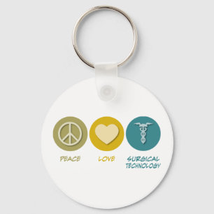 Porte-clés Peace Love Chirurgical Technology