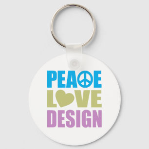 Porte-clés Peace Love Design
