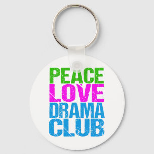 Porte-clés Peace Love Drama Club Cute Theatre Group