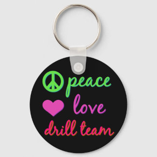 Porte-clés Peace Love Drill