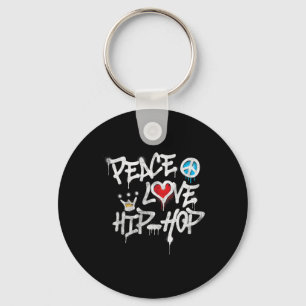 Porte-clés Peace Love Hip hop Dancing