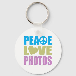Porte-clés Peace Love Photos