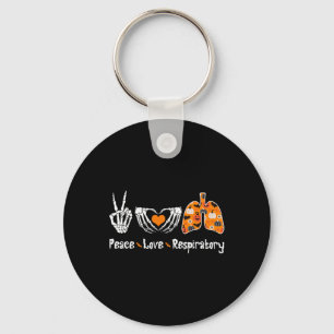 Porte-clés Peace Love Respiratory Therapist Skeleton Fun Hall