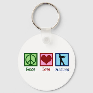 Porte-clés Peace Love Zombies