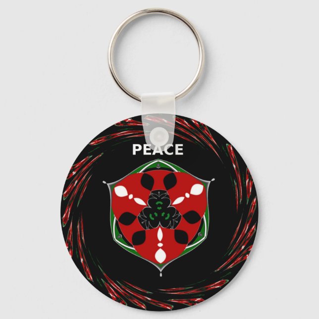 Porte-clés "Peace : with Shield Emblem" (Recto)