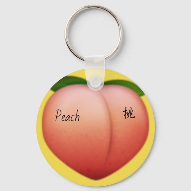 Porte-clés Peach emoji (Recto)