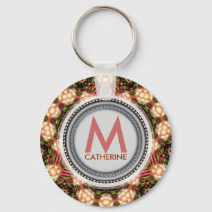 Porte-clés Pearlidelica Monogramme Nom Porte - clé