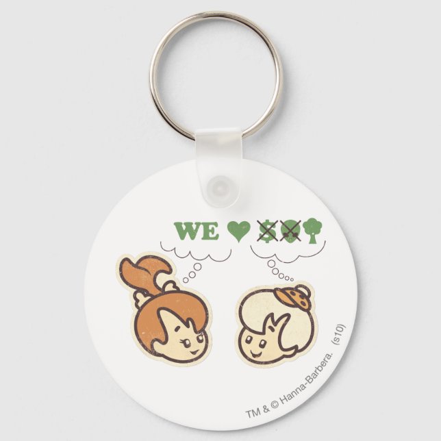 Porte-clés PEBBLES™ et Bam Bam Love Nature (Recto)