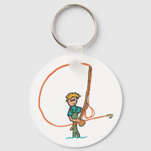 Porte-clés Pêche à la mouche