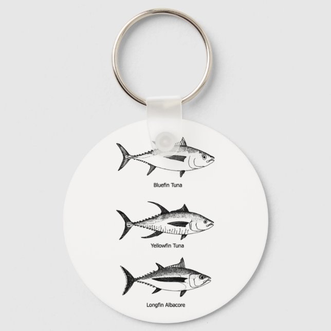Porte-clés Pêche au large - Logo de thon (Recto)