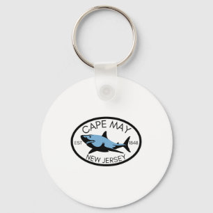 Porte-clés Pêche au requin Cape May New Jersey Pêche à la pla