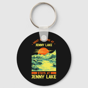 Porte-clés Pêche Bateau Camping Lac Vacation Jenny Lake