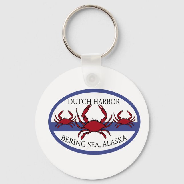 Porte-clés Pêche du crabe marin hollandais de Bering (Recto)