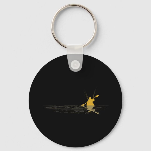 Porte-clés Pêcheur de basse Kayak Pêche Kayaking Angler Kayak (Recto)