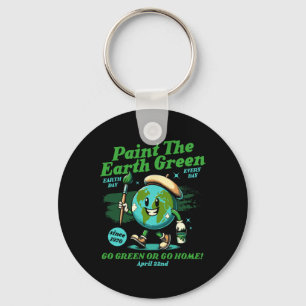 Porte-clés Peindre la Terre Vert éco-respectueux de l'environ