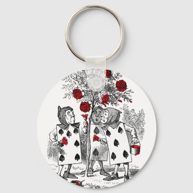 Porte-clés Peindre le rouge Rose (Recto)