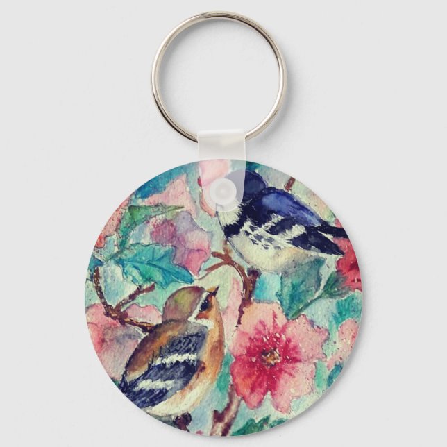 Porte-clés Peinture à l'aquarelle Porte - clé (Recto)