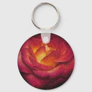 Porte-clés Peinture à l'huile de Rose flamand