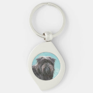 Porte-clés Peinture Affenpinscher - Joli art original chien