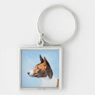 Porte-clés Peinture Basenji - Belle Art Original
