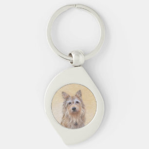 Porte-clés Peinture Berger Picard - Joli art original chien