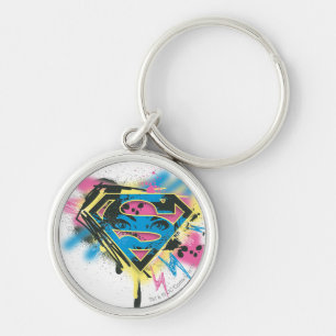 Porte-clés Peinture et flaques de Supergirl