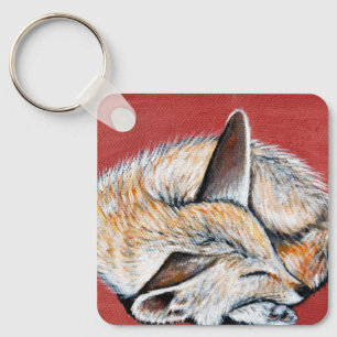 Porte-clés Peinture Fennec Fox