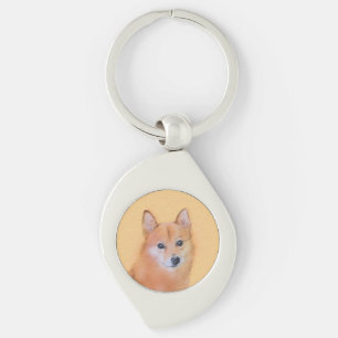 Porte-clés Peinture finlandaise Spitz - Jote Original Chien A
