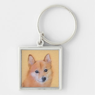 Porte-clés Peinture finlandaise Spitz - Jote Original Chien A