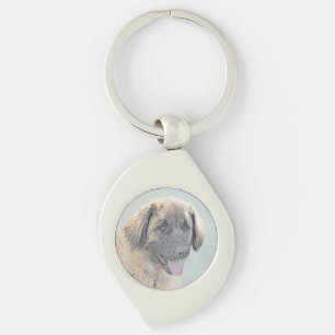 Porte-clés Peinture Leonberger - Joli art original chien